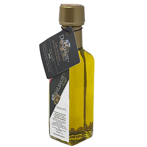 DIAMANTE TARTUFI italienisches Natives Olivenöl N°5 mit weißen Trüffelblättern 100ML von DIAMANTE Tartufi