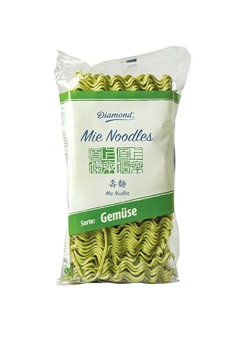 DIAMOND Mie Gemüse Nudeln, Weizennudeln mit Gemüsepulver ohne Ei, schnell und einfach zubereitet, vegetarisch - 1 x 250 g DIAMOND Mie Gemüse Nudeln, Weizennudeln mit Gemüsepulver ohne Ei, schnell und einfach zubereitet, vegetarisch - 1 x 250 g von Diamond