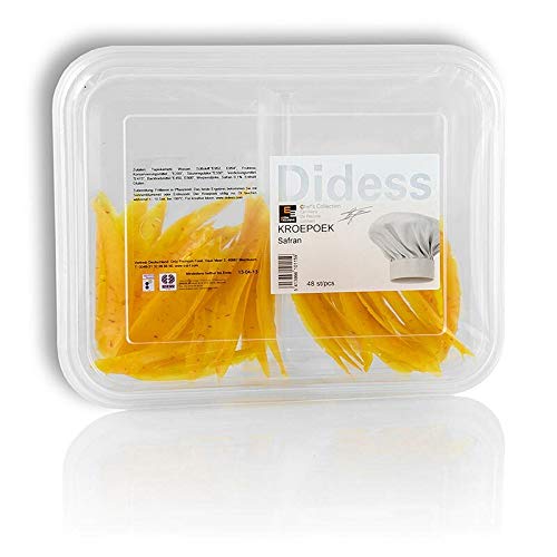 Kroepoek mit Safran, ungebacken, gelb, 105g, 48 St Kroepoek mit Safran, ungebacken, gelb, 105g, 48 St von DIDESS BVBA