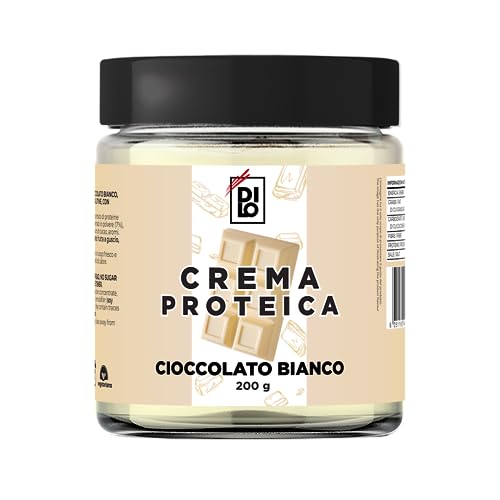 DILO - Proteincreme mit weißer Schokolade, ohne Zuckerzusatz, glutenfrei, mit 22 % Eiweiß - 200 g von DILO