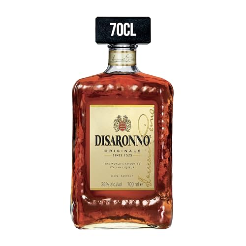 DISARONNO Originale (1 x 700 ml) – italienischer Amaretto Likör mit süßem, fruchtigem Aroma nach Bittermandel und Vanille – ideal für Cocktails, Longdrinks, auf Eis oder pur – 28 % Alk. von Disaronno