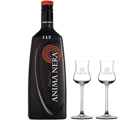 DISTILLERIA MARZADRO ANIMA NERA LAKRITZLIKÖR 1 LT MIT ZWEI GLÄSERN DISTILLERIA MARZADRO ANIMA NERA LAKRITZLIKÖR 1 LT MIT ZWEI GLÄSERN von Distilleria Marzadro