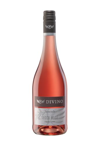 DIVINO JUVENTA Secco Rosé trocken Deutscher Perlwein mit zugesetzter Kohlensäure (0,75 l) - Frankens Feine Weine von DIVINO