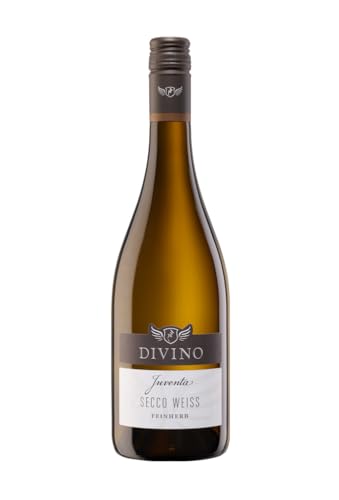 DIVINO JUVENTA Weißwein Secco Weiss feinherb Deutscher Perlwein mit zugesetzter Kohlensäure (0,75 l) - Frankens Feine Weine von DIVINO