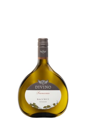 DIVINO FRANCONIA Weißwein Bacchus feinherb QbA 2022 (0,75 l) im Bocksbeutel - Frankens Feine Weine von DIVINO