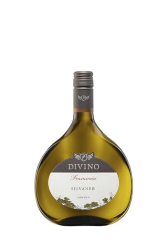 DIVINO FRANCONIA Weißwein Silvaner trocken QbA 2023 (0,75 l) im Bocksbeutel - Frankens Feine Weine von DIVINO