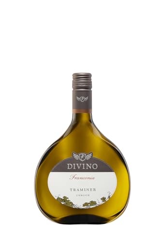 DIVINO FRANCONIA Weißwein Traminer lieblich Spätlese 2023 (0,75 l) im Bocksbeutel - Frankens Feine Weine von DIVINO