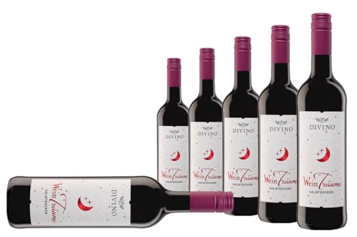 DIVINO Weinträume Cuvee rot halbtrocken (6 x 0,75 l) - Frankens Feine Weine von DIVINO