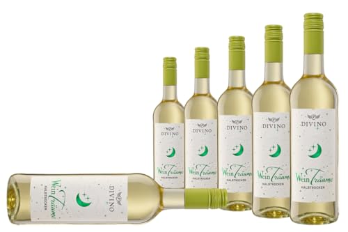 DIVINO Weinträume Cuvee weiss halbtrocken (6 x 0,75 l) - Frankens Feine Weine von DIVINO