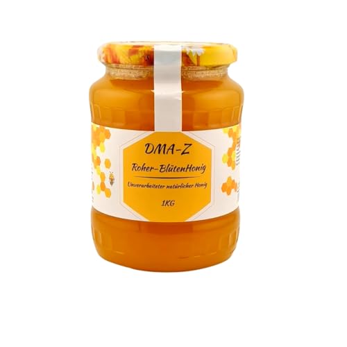 Blüten RohHonig 100% Natur pur aus Rumänien Natürlicher Geschmack ohne Zusatzstoffe und direkt vom Imker.(1 KG, BlütenHonig) von DMA-Z