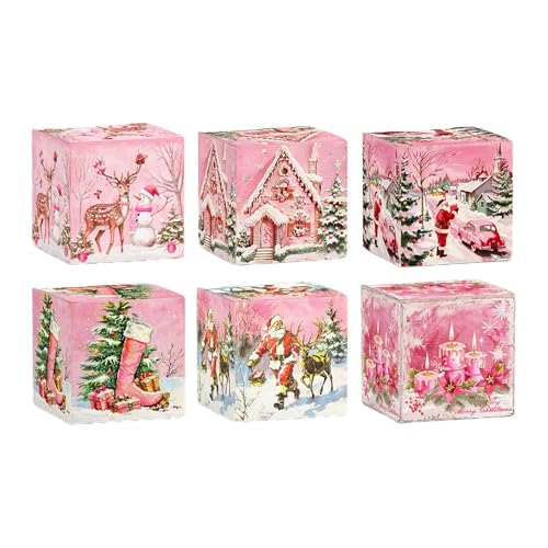 Christmas Treat Boxes, Christmas Cookie Boxes, Small Pink Food Packaging Containers, 6X Candy Boxes Party Favor For Party Supplies Holiday Cookie Containers For Family Friends Christmas Treat Boxes, Christmas Cookie Boxes, Small Pink Food Packaging Containers, 6X Candy Boxes Party Favor For Party Supplies Holiday Cookie Containers For Family Friends von DNCG