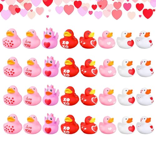 Resin Ducks, Miniature Valentine Ducks, Miniature Duck Small Duck Figurines, Children Bath Ducks, Miniature Valentine's Day Rubber Duckies Toy, 24X Party Favors Bathtub Bathing Toy Ducks Resin Ducks, Miniature Valentine Ducks, Miniature Duck Small Duck Figurines, Children Bath Ducks, Miniature Valentine's Day Rubber Duckies Toy, 24X Party Favors Bathtub Bathing Toy Ducks von DNCG