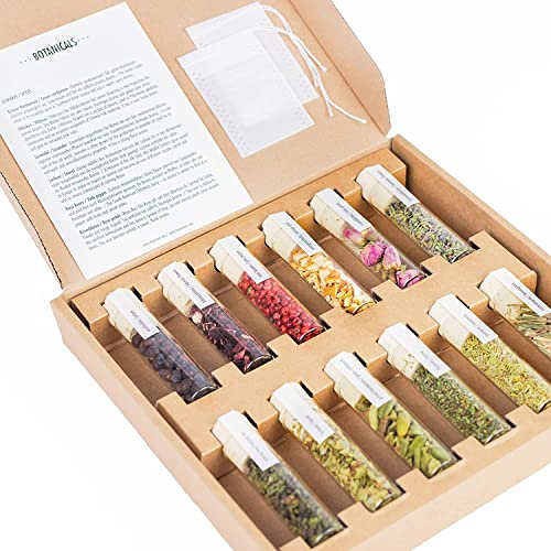 DO YOUR GIN BOTANICALS | Gin Gewürz Set | 12 Botanicals | Gin-Cocktails | Geschenkset für Männer & Frauen | Tolles Einweihungsgeschenk | Vatertags, Geburtstags, Muttertags, Weihnachts, Hochzeit von DO YOUR GIN