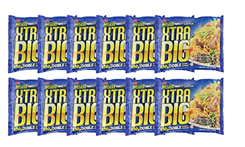 Payless Xtra Big Pancit Canton Instant Noodles 12 Packs (Original) von DOGNNAK
