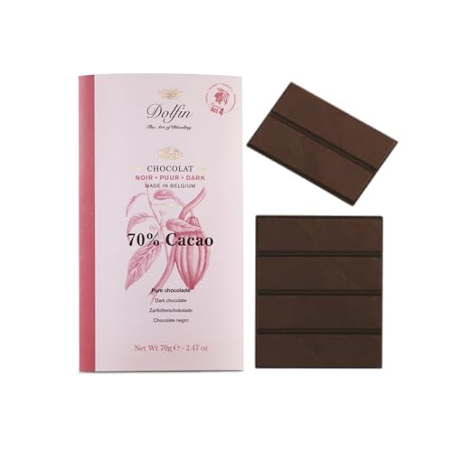 DEU | Dolfin® | Kakaoriegel aus dunkler Schokolade 70% - 1 x 70 Gr von DOLFIN