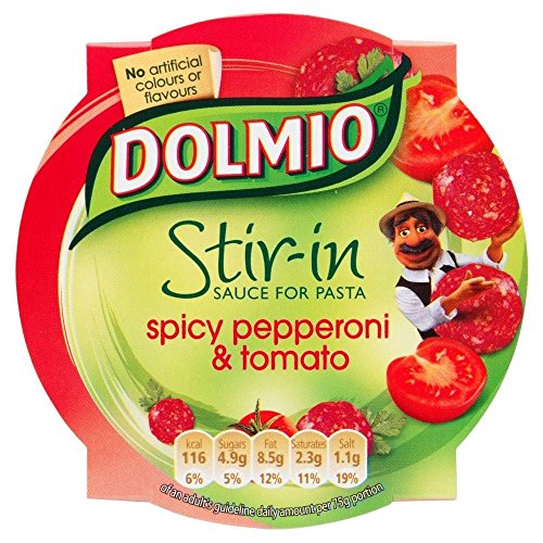 Dolmio Stir-in Sauce - Spicy Peperoni und Tomaten (150 g) - Packung mit 2 von DOLMIO