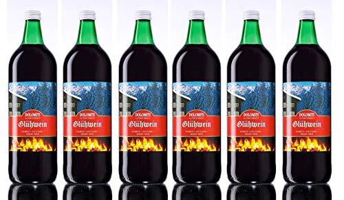 Dolomiti Glühwein rot - 6er Pack/nach alter Rezeptur/feine Wintergewürze/Ideal für kalte Abende - nicht nur im Winter/Glühwein aus den Bergen von DOLOMITI ALPENFEINKOST