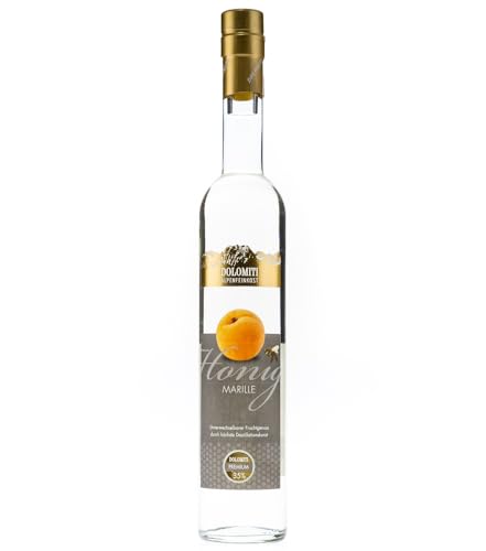 Dolomiti Honig Marillen Schnaps aus den Bergen/ 35% vol. / 0,5 Liter/Alpiner Genuss/Perfekt für Bergliebhaber, Bergfreunde Dolomiti Honig Marillen Schnaps aus den Bergen/ 35% vol. / 0,5 Liter/Alpiner Genuss/Perfekt für Bergliebhaber, Bergfreunde von DOLOMITI ALPENFEINKOST