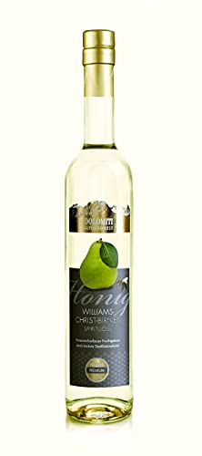 Dolomiti Honig Williams Schnaps aus den Bergen/ 35% vol. / 0,5 Liter/Alpiner Genuss/Perfekt für Bergliebhaber, Bergfreunde/Honig Genuss pur von DOLOMITI ALPENFEINKOST