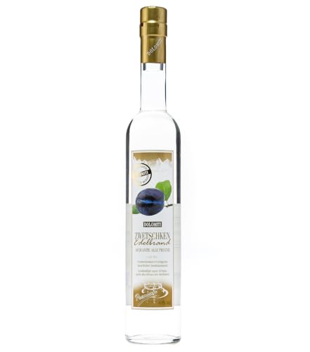 Dolomiti: Zwetschken Edelbrand Premium / 40% Vol. / 0,5 Liter - Flasche Dolomiti: Zwetschken Edelbrand Premium / 40% Vol. / 0,5 Liter - Flasche von DOLOMITI ALPENFEINKOST