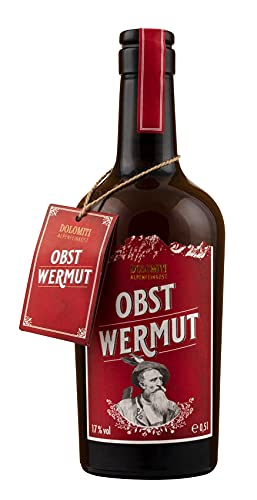 Obst Wermut - Dolomiti Alpenfeinkost - Österreichischer Premium-Wermut - aus Apfel-Wein - 0,5 Liter - 17% vol. von DOLOMITI ALPENFEINKOST