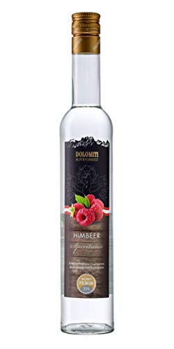 DOLOMITI Himbeer Schnaps │Premium Spirituose 35% vol. │ Himbeer-Schnaps │0.5 Liter │Echtes aus den Bergen │aus besten Himbeeren │ mild und aromatisch von DOLOMITI ALPENFEINKOST