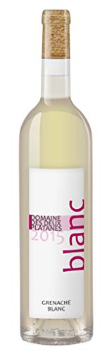 Domaine des Deux Platanes Wein - Blanc 2015 - Weinflasche 1 x 0,75 l - Weinqualität aus Frankreich - Weißwein - Gekeltert aus 100% GrenacheBlanc - Bio von DOMAINE DES DEUX PLATANES