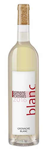 Domaine des Deux Platanes Wein - Blanc 2016 - Weinflasche 1 x 0,75 l - Weinqualität aus Frankreich - Weißwein - Gekeltert aus 100% GrenacheBlanc - Bio von DOMAINE DES DEUX PLATANES