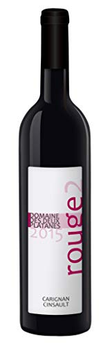 Domaine des Deux Platanes Wein - Rouge2 2015 - Weinflasche 1 x 0,75 l - Weinqualität aus Frankreich - Rotwein - Gekeltert aus Carignan und Grenache - Bio von DOMAINE DES DEUX PLATANES