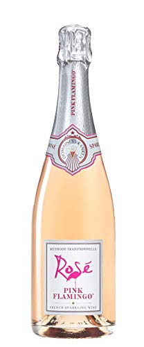 DOMAINE ROYAL DE JARRAS - PINK FLAMINGO Pink Flamingo Sparkling Roséwein trocken- prickelnder Genuss aus Südfrankreich (1 x 0.7 l) von PINK FLAMINGO