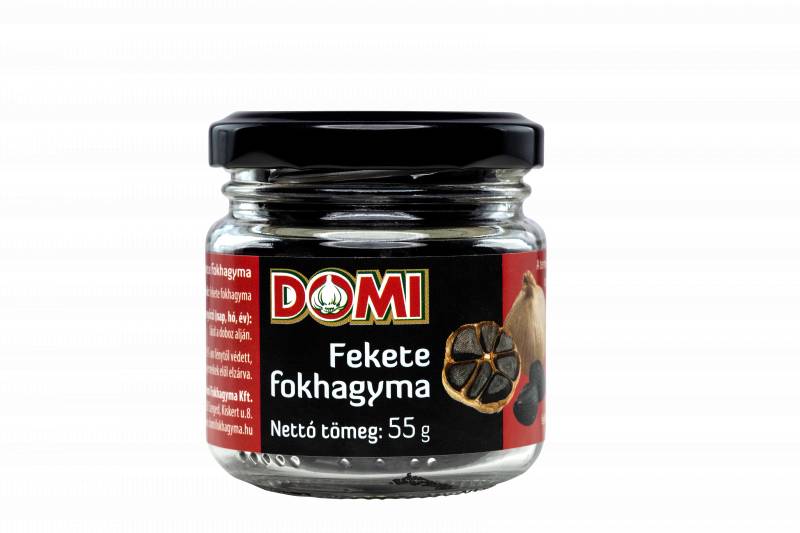 DOMI Schwarze Knoblauchzehen 55g, Fekete fokhagyma gerezdek üvegben von DOMI Knoblauchprodukte