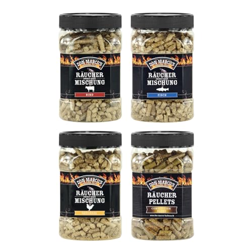 DON MARCO'S BARBECUE KS0371 Don Marco´s Räucherpellets 4er-Set: Für Rind, für Fisch, für Geflügel und Competition Blend_offline DON MARCO'S BARBECUE KS0371 Don Marco´s Räucherpellets 4er-Set: Für Rind, für Fisch, für Geflügel und Competition Blend_offline von DON MARCO'S BARBECUE