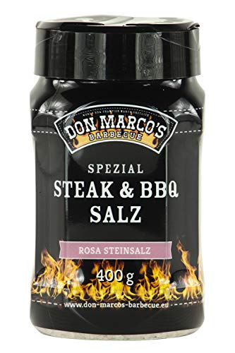 Don Marco's Barbecue Spezial BBQ rosa Steinsalz 400g in der Streudose, Steinsalz von DON MARCO'S BARBECUE