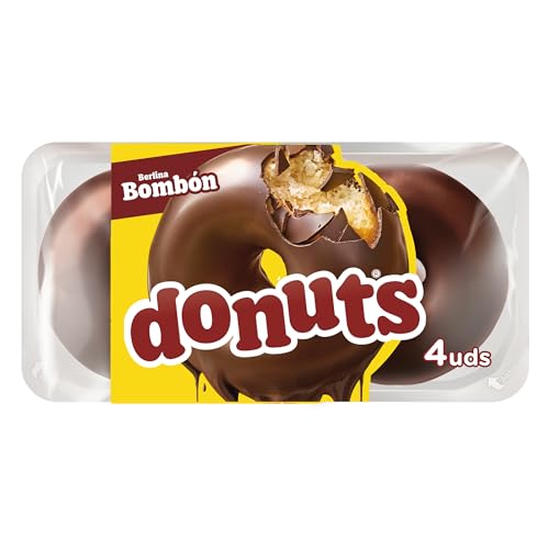 Schokoladen-Donuts von 4 Packungseinheiten, 220gr (55gr pro Donuts) von Donuts