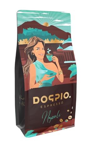 DOPPIO. Napoli Espresso Bohnen – 250g Arabica & Robusta Mischung – Intensiv geröstet, vollmundig, mit Noten von Kakao – Premium Kaffee für Vollautomaten & Siebträger DOPPIO. Napoli Espresso Bohnen – 250g Arabica & Robusta Mischung – Intensiv geröstet, vollmundig, mit Noten von Kakao – Premium Kaffee für Vollautomaten & Siebträger von DOPPIO