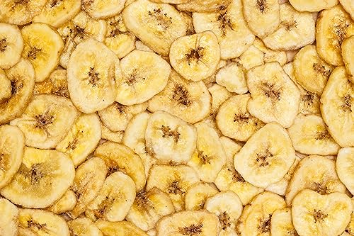 Bananenchips 1 kg | knusprige Trockenfrüchte Bananen Chips Scheiben | gesunde Knabberei mit leckerem Geschmack | Dorimed von DORiMED