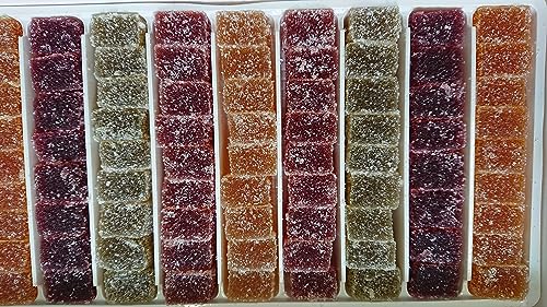 Geleefrüchte 920g,Gelee Fruchtmark, in Würfeln,Fruchtgummis, Sorten (Zitrone, Aprikose, Erdbeere, schwarze Johannisbeere, Birne), glutenfrei, ohne Konservierungsstoffe. Geleefrüchte 920g,Gelee Fruchtmark, in Würfeln,Fruchtgummis, Sorten (Zitrone, Aprikose, Erdbeere, schwarze Johannisbeere, Birne), glutenfrei, ohne Konservierungsstoffe. von DORiMED