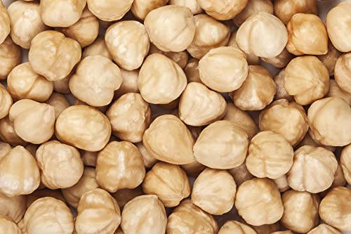 Haselnusskerne blanchiert 1 Kg | Geröstete geschälte Haselnüsse in Packung mit 1 kg | Haselnüsse ganze ohne Salz Ohne Shell | Snack oder Vorspeise | Geeignet für Veganer und Vegetarier | Dorimed von DORiMED