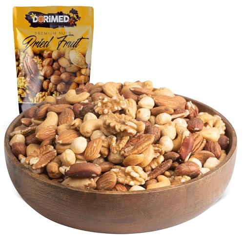 Nussmischung 1 kg I Nussmischung (Mandeln, Haselnüsse, Cashewnüsse, Pekannüsse, Paranüsse und Walnüsse) I 100 % natürliche Nussmischung I vegetarisch und vegan I gentechnikfrei I Dorimed von DORiMED