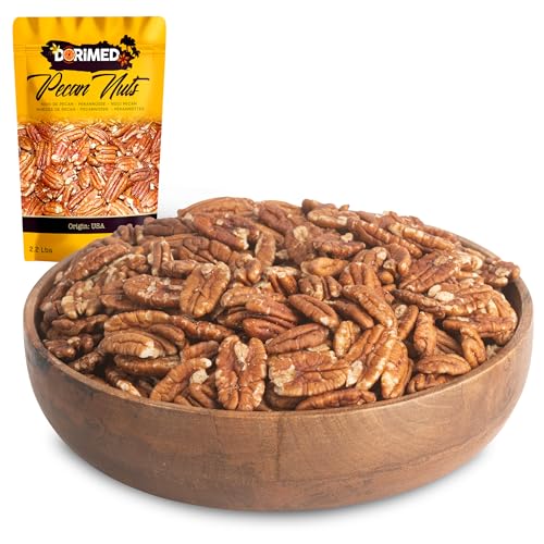 Pekannüsse naturbelassen | 1 kg Pekannusskerne, Nusshälften geschält, natürlichen Ursprungs | ungesalzen, roh, zuckerfrei | geeignet für Vegetarier und Veganer | ohne Gentechnik hergestellt | Dorimed Pekannüsse naturbelassen | 1 kg Pekannusskerne, Nusshälften geschält, natürlichen Ursprungs | ungesalzen, roh, zuckerfrei | geeignet für Vegetarier und Veganer | ohne Gentechnik hergestellt | Dorimed von DORiMED