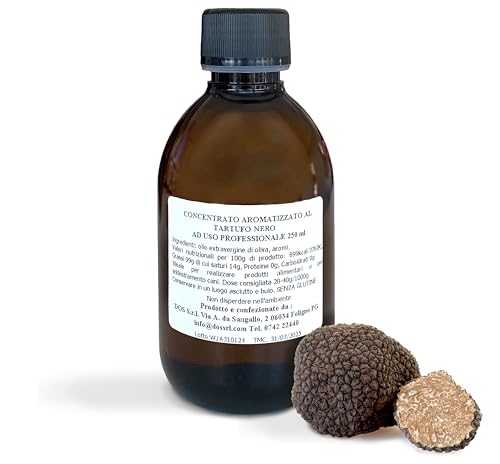 Fettlösliches Konzentrat mit schwarzem Trüffel aromatisiert, 250 ml, extra stark für den professionellen Gebrauch, Trüffelkonzentrat - Trüffelöl - D.O.S. Spezialität der Trüffel seit 1940 Fettlösliches Konzentrat mit schwarzem Trüffel aromatisiert, 250 ml, extra stark für den professionellen Gebrauch, Trüffelkonzentrat - Trüffelöl - D.O.S. Spezialität der Trüffel seit 1940 von DOS Tartufi
