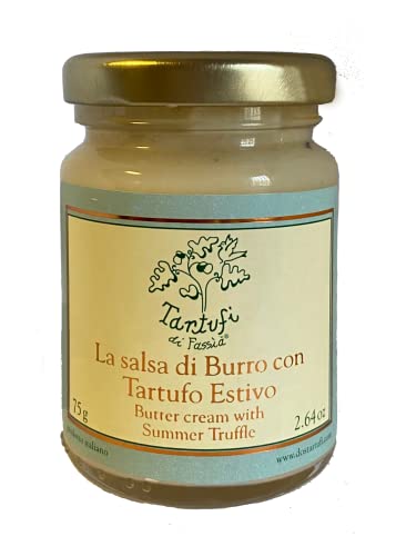 DOS Tartufi - Süßrahmbutter mit Trüffeln | Italienische Delikatesse | Zutaten: Butter, Sommertrüffeln, Salz, Aromen | 75g von DOS Tartufi