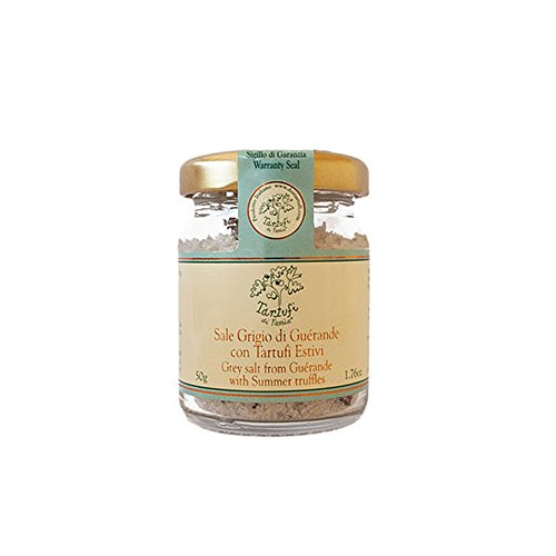 Trüffel Salz / Guérande meersalz - Grau Salz mit Schwarze Trüffel 50g Trüffel Salz / Guérande meersalz - Grau Salz mit Schwarze Trüffel 50g von DOS Tartufi