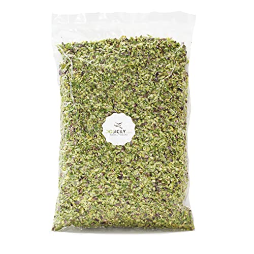 DOSICILY - AUSGEZEICHNETES Getreide mit "Pistachio Verde di Bronte DOP" vakuumverpackt (200g). Nicht salzig und nicht einmal geröstet, absolut natürlich süß - Für selbstgemachte Rezepte von DOSICILY.COM - "Gioielli al pistacchio