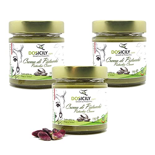 DOSICILY.COM - "Gioielli al pistacchio - Trio Of Pistachio Cream ELITE Sicilia Handwerklicher Aufstrich für Süßigkeiten und Rezepte mit Pistazien 3 x 190g DOSICILY.COM - "Gioielli al pistacchio - Trio Of Pistachio Cream ELITE Sicilia Handwerklicher Aufstrich für Süßigkeiten und Rezepte mit Pistazien 3 x 190g von DOSICILY.COM - "Gioielli al pistacchio