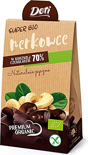 CASHEWNÜSSE IN DESSERT-SCHOKOLADE (GLUTENFREI) BIO 60 g - DOTI von DOTI