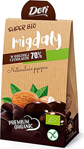 Glutenfreie Mandeln in dunkler Schokolade BIO 50 g - DOTI von DOTI