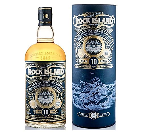 DOUGLAS LAING'S ROCK ISLAND BLENDED MALT SCOTCH WHISKY 10 JAHRE KLEINCHARGE 70 CL IN EINER KISTE von DOUGLAS LAING'S