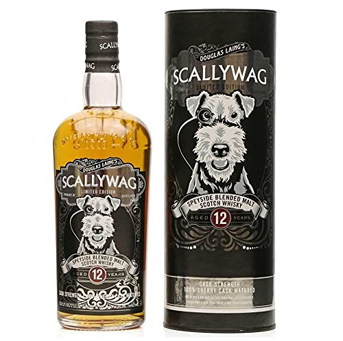 DOUGLAS LAING'S SCALLYWAG 12 JAHRE SPEYSIDE BLENDED MALT SCOTCH WHISKY SHERRY FASS 70 CL IN EINER KISTE DOUGLAS LAING'S SCALLYWAG 12 JAHRE SPEYSIDE BLENDED MALT SCOTCH WHISKY SHERRY FASS 70 CL IN EINER KISTE von Douglas Laing & Co.