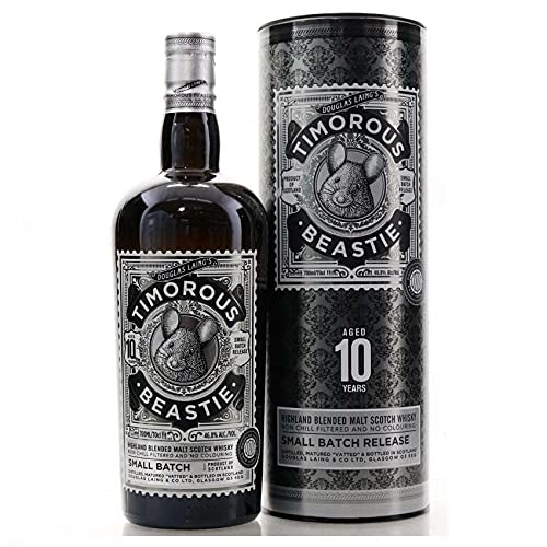 DOUGLAS LAING'S TIMOROUS BEASTIE IM ALTER VON 10 JAHRENBBLENDED MALT SCOTCH WHISKY 70 CL IN EINER KISTE von DOUGLAS LAING'S